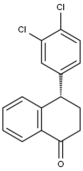 4-(3,4-Dichloro-phenyl)-3,4-dihydro-2H-naphthalen-1-one 구조식 이미지