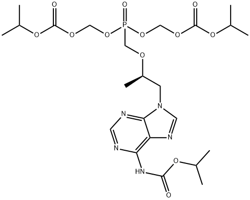 Tenofovir Disoproxil Isopropoxycarbonyl 구조식 이미지