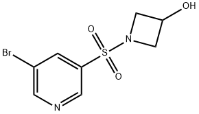 1-(5-broMopyridin-3-ylsulfonyl)azetidin-3-ol Structure