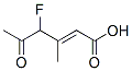 2-헥센산,4-플루오로-3-메틸-5-옥소- 구조식 이미지