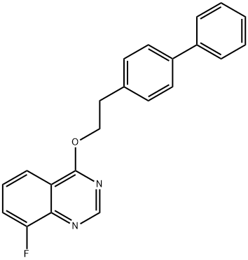 4-(2-(1,1'-Biphenyl)-4-ylethoxy)-8-fluoroquinazoline Structure