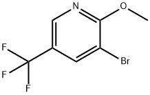 3-Bromo-2-methoxy-5-trifluoromethylpyridine 구조식 이미지