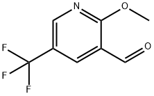 5-(트리플루오로메틸)-2-메톡시피리딘-3-카브알데하이드 구조식 이미지