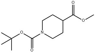 N-Boc-Piperidine-4-carboxylic acid methyl ester Structure