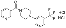 1-니코티노일-4-(3-트리플루오로메틸페닐)피페라진디히드로클로라이드 구조식 이미지
