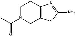 Thiazolo[5,4-c]pyridin-2-amine, 5-acetyl-4,5,6,7-tetrahydro- Structure