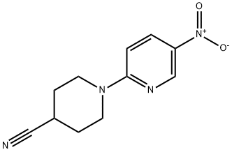 1-(5-nitro-2-pyridinyl)-4-piperidinecarbonitrile 구조식 이미지