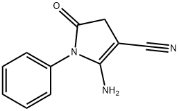 2-AMINO-5-OXO-1-PHENYL-4,5-DIHYDRO-1H-PYRROLE-3-CARBONITRILE Structure