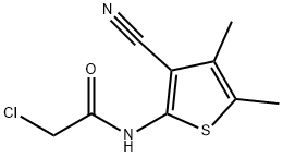 2-Chloro-N-(3-cyano-4,5-dimethyl-thiophen-2-yl)-acetamide Structure
