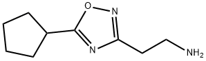 2-(5-cyclopentyl-1,2,4-oxadiazol-3-yl)ethanamine(SALTDATA: HCl) 구조식 이미지