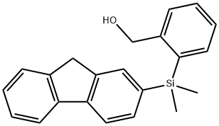 [2-(9H-Fluoren-2-yldimethylsilyl)phenyl]methanol Structure
