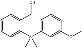 {2-[(3-Methoxyphenyl)dimethylsilyl]phenyl}methanol Structure