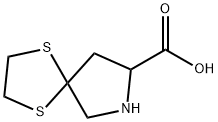 (S)-1,4-DITHIA-7-AZASPIRO[4.4]NONANE-8-카르복실산 구조식 이미지