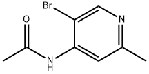 N-(5-브로모-2-메틸피리딘-4-일)아세트아미드 구조식 이미지