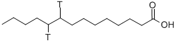 MYRISTIC ACID-[9,10-3H] Structure