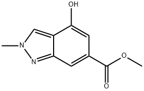 methyl 4-hydroxy-2-methyl-2H-indazole-6-carboxylate Structure