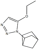 1H-1,2,3-Triazole,1-bicyclo[2.2.1]hept-2-yl-5-ethoxy-,exo-(9CI) 구조식 이미지