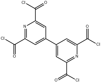 (4,4'-Bipyridine)-2,2',6,6'-tetracarbonyltetrachloride Structure