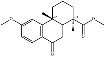 (1S,4aS)-Methyl 6-Methoxy-1,4a-diMethyl-9-oxo-1,2,3,4,4a,9,10,10a-octahydrophenanthrene-1-carboxylate Structure