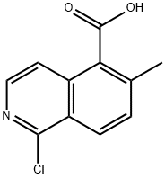 1-Chloro-6-methylisoquinoline-5-carboxylicacid Structure