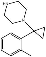 1-(1-O-TOLYLCYCLOPROPYL)PIPERAZINE Structure