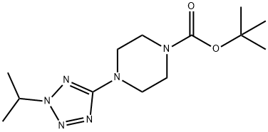 tert-butyl 4-[2-(propan-2-yl)-2H-1,2,3,4-tetrazol-5-yl]piperazine-1-carboxylate 구조식 이미지