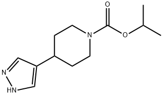 propan-2-yl 4-(1H-pyrazol-4-yl)piperidine-1-carboxylate 구조식 이미지