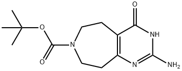 7H-피리미도[4,5-d]아제핀-7-카르복실산,2-aMino-3,4,5,6,8,9-헥사히드로-4-옥소-,1,1-디메틸에틸에스테르 구조식 이미지