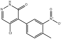 3(2H)-pyridazinone,5-chloro-4-(3-nitro-4-Methylphenyl) 구조식 이미지