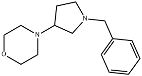4-(1-벤질피롤리딘-3-일)모르폴린 구조식 이미지