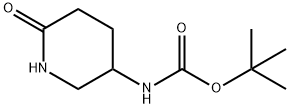 Carbamic acid, N-(6-oxo-3-piperidinyl)-, 1,1-dimethylethyl ester Structure