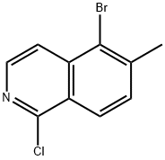 5-Bromo-1-chloro-6-methylisoquinoline Structure