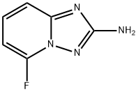 5-플루오로-[1,2,4]트라이아졸로[1,5-a]피리딘-2-아민 구조식 이미지