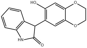 3-(2,3-dihydro-6-hydroxybenzo[b][1,4]dioxin-7-yl)indolin-2-one Structure