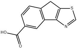 8H-INDENO[1,2-D]THIAZOLE-5-CARBOXYLIC ACID Structure