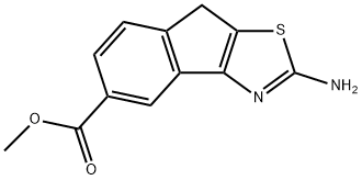 8H-인데노[1,2-d]티아졸-5-카르복실산,2-aMino-,메틸에스테르 구조식 이미지
