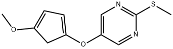 5-[(4-Methoxycyclopenta-1,3-dien-1-yl)oxy]-2-(Methylsulfanyl)pyriMidine Structure