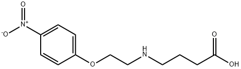 Butanoic acid, 4-[[2-(4-nitrophenoxy)ethyl]aMino]- Structure