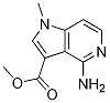 1H-Pyrrolo[3,2-c]pyridine-3-carboxylic acid, 4-aMino-1-Methyl-, Methyl ester 구조식 이미지