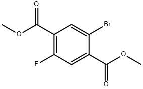 디메틸2-broMo-5-플루오로테레프탈산 구조식 이미지