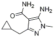 5-aMino-3-(cyclopropylMethyl)-1-Methyl-1H-pyrazole-4-
carboxaMide 구조식 이미지