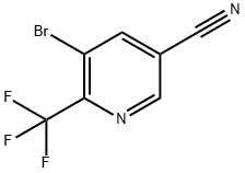 3-Pyridinecarbonitrile, 5-bromo-6-(trifluoromethyl)- Structure