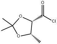 1,3-Dioxolane-4-carbonyl chloride, 2,2,5-trimethyl-, (4S-cis)- (9CI) Structure