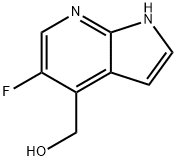 (5-플루오로-1H-피롤로[2,3-b]피리딘-4-일)메탄올 구조식 이미지