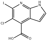 1246088-58-3 5-Chloro-6-iodo-1H-pyrrolo[2,3-b]pyridine-4-carboxylic acid