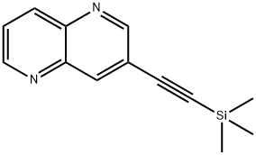 3-((Trimethylsilyl)ethynyl)-1,5-naphthyridine Structure