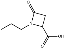 4-Oxo-1-propyl-2-azetidinecarboxylic acid 구조식 이미지
