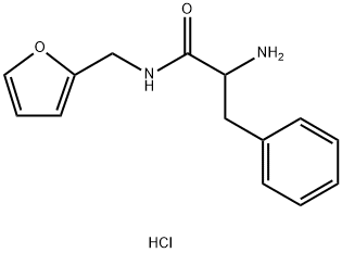 2-Amino-N-(2-furylmethyl)-3-phenylpropanamidehydrochloride Structure