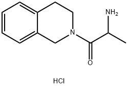 2-Amino-1-[3,4-dihydro-2(1H)-isoquinolinyl]-1-propanone hydrochloride 구조식 이미지