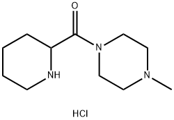 (4-Methyl-1-piperazinyl)(2-piperidinyl)methanonehydrochloride Structure